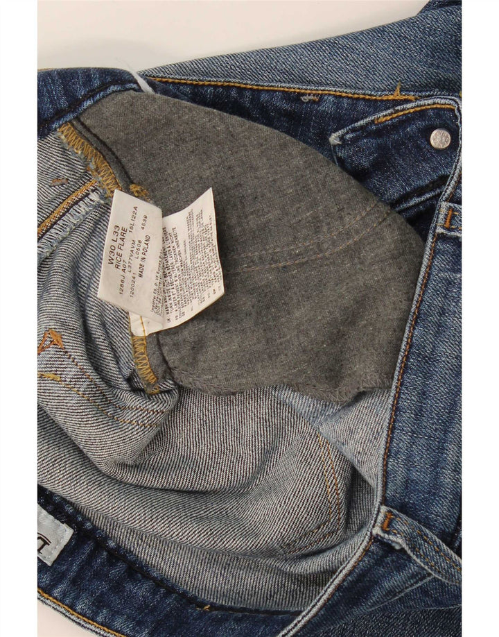 Damskie jeansy Lee Rice Flared W30 L33 Niebieskie, bawełniane