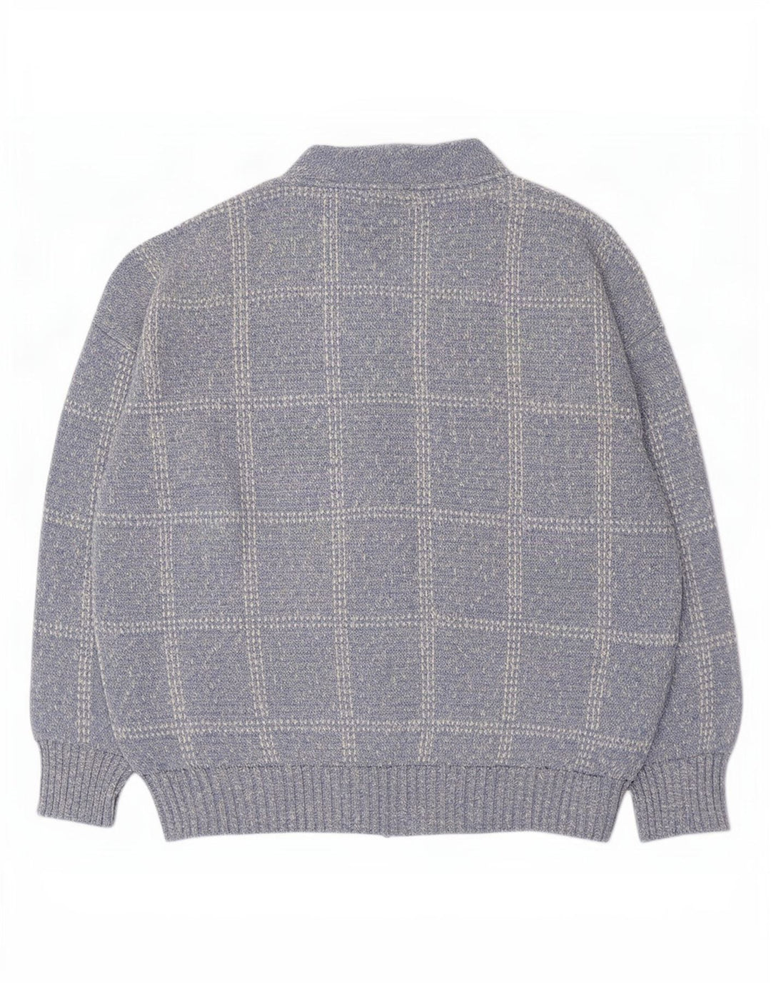 Sweter męski Rodes XL w niebieską kratkę, akryl