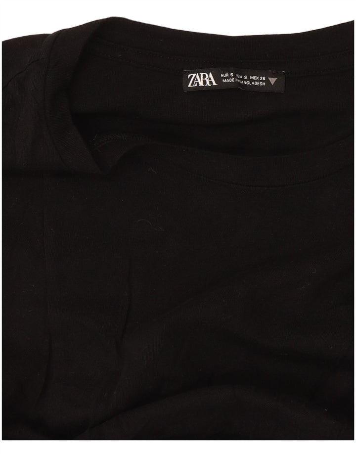 Damska koszulka oversize Zara Top UK 10 Small Black