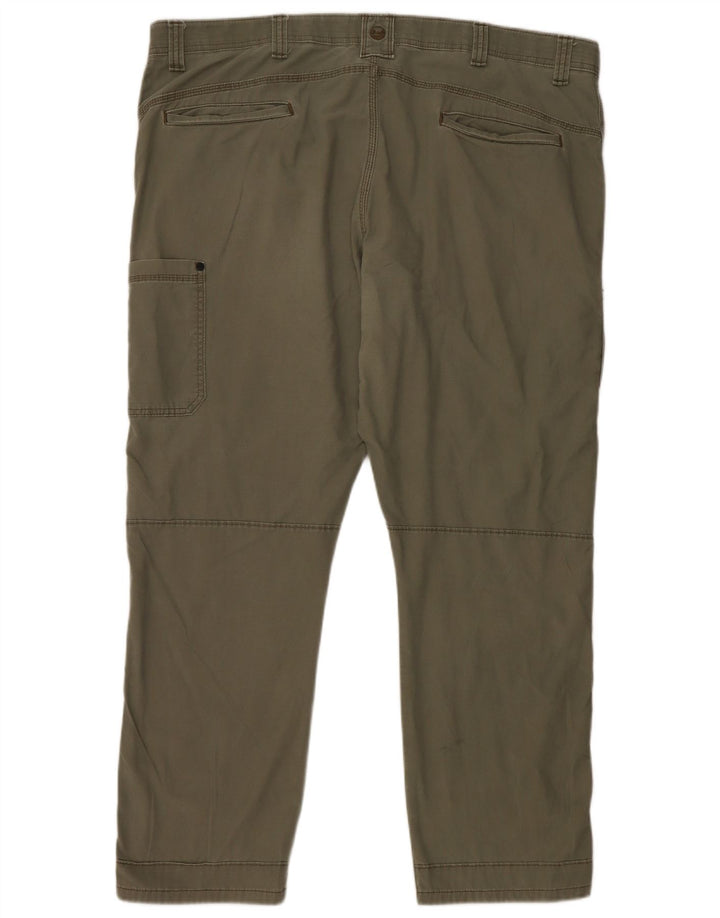 Męskie proste spodnie cargo WRANGLER W44 L30, bawełna khaki
