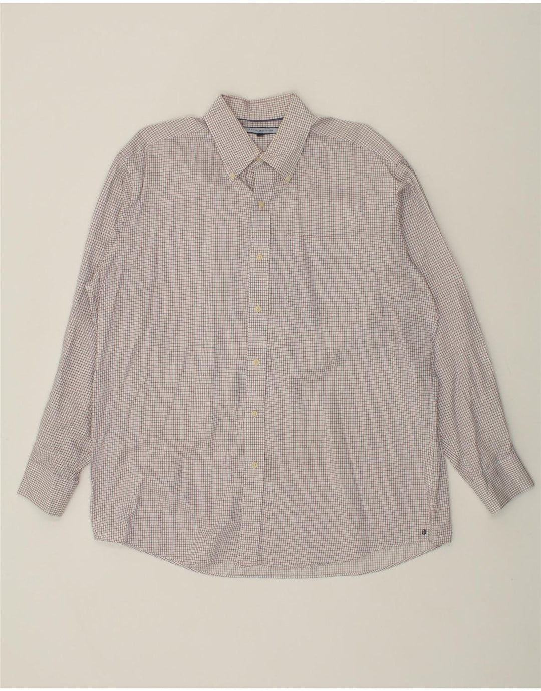 TOMMY HILFIGER Mens Shirt Size 16 1/2 Large Multicoloured Check Vintage Tommy Hilfiger and Second-Hand Tommy Hilfiger from Messina Hembry 