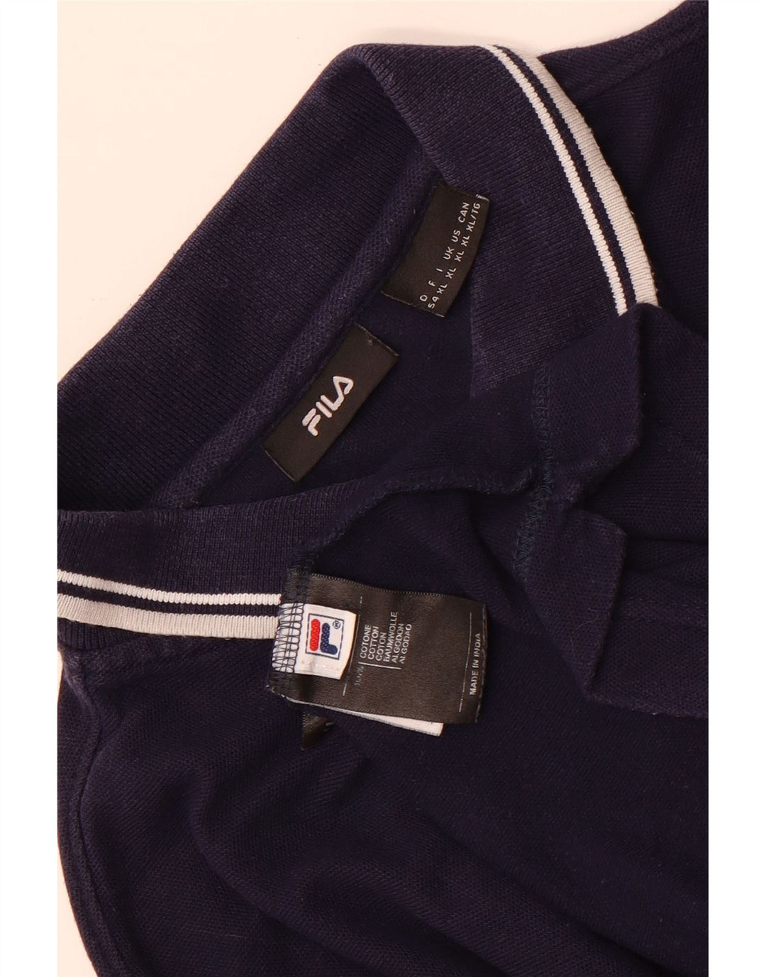 Męska koszulka polo Fila XL, granatowa, bawełniana