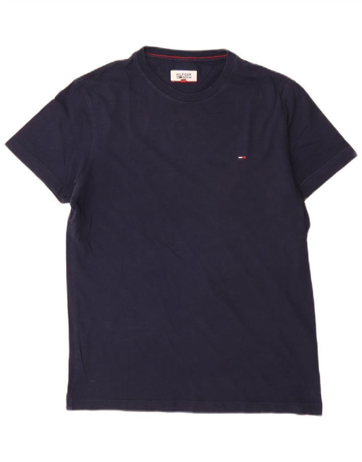T-shirt męski Tommy Hilfiger o regularnym kroju, mały, granatowy, bawełniany