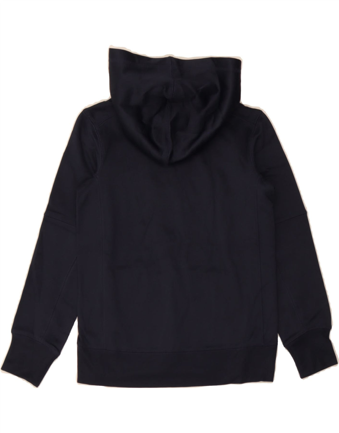 NIKE Boys Graphic Hoodie Jumper 8-9 Years Small  Navy Blue Polyester Vintage Nike and Second-Hand Nike from Messina Hembry 