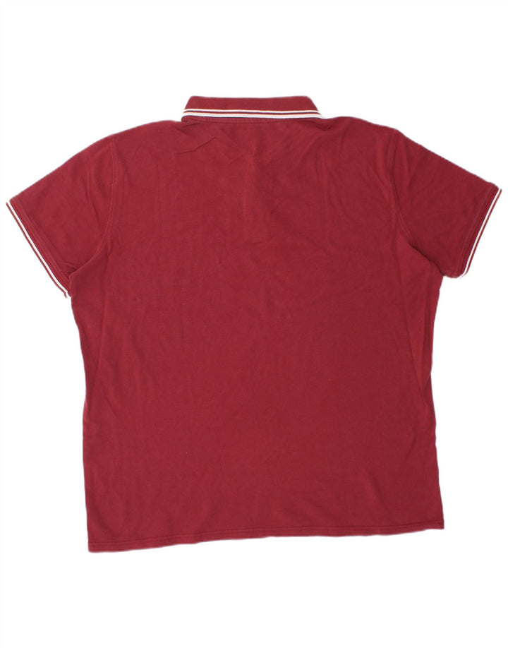 CARRERA Mens Regular Fit Polo Shirt 2XL Maroon Cotton