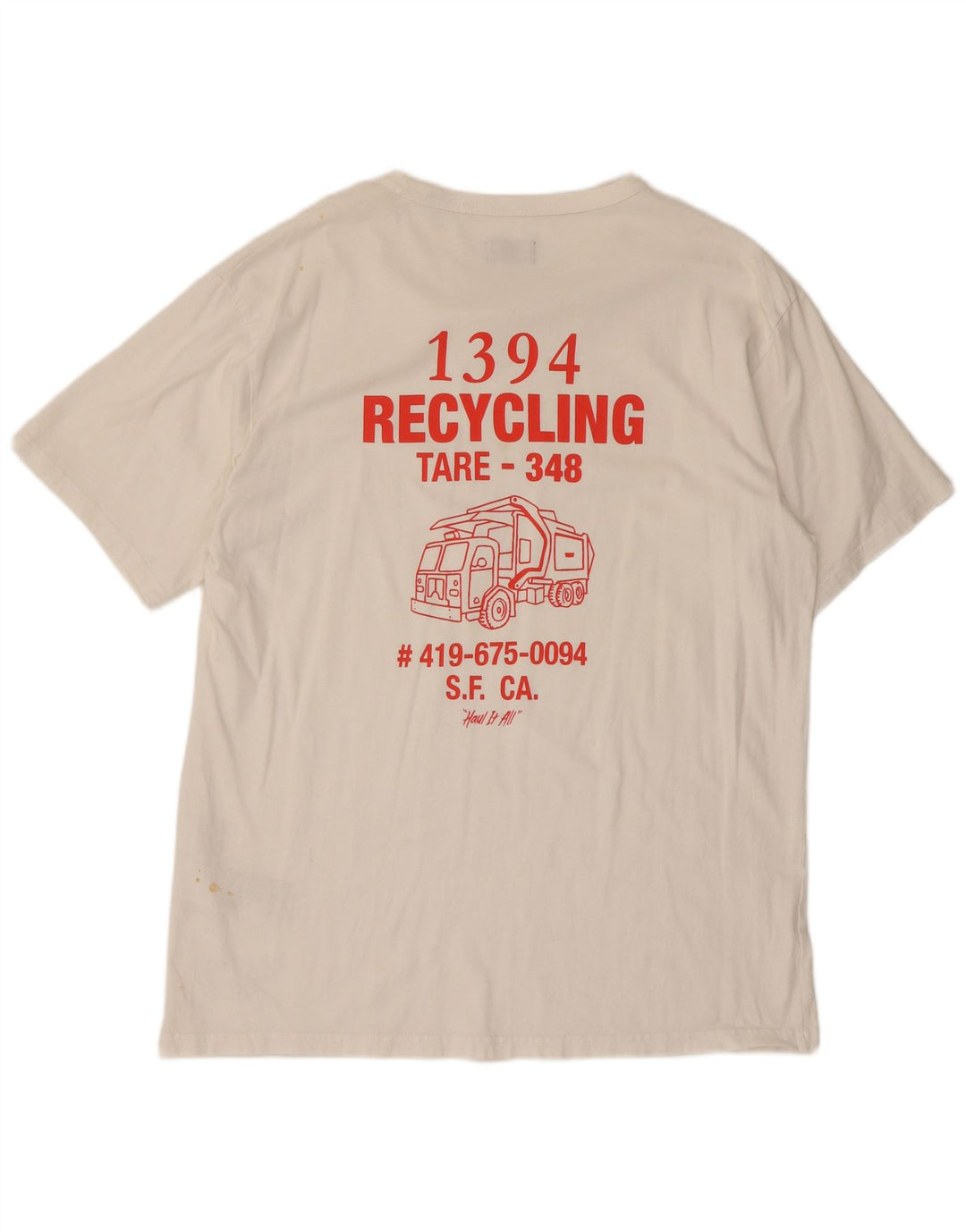 Męska koszulka z grafiką Levi's, góra XL, biała bawełna