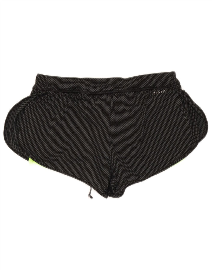 Damskie spodenki sportowe Nike Dri Fit UK 8, małe, czarne, poliestrowe