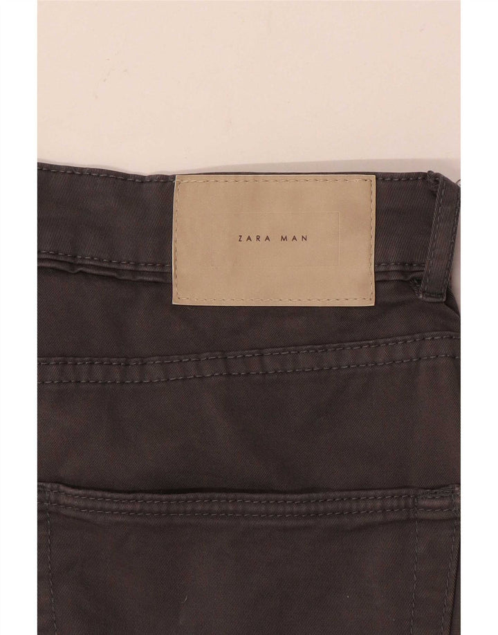 Męskie spodnie typu slim casual Zara W36 L31 szare