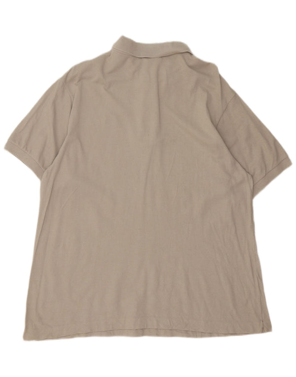 Męska koszulka polo Lacoste, rozmiar 6, XL, beżowa, bawełniana
