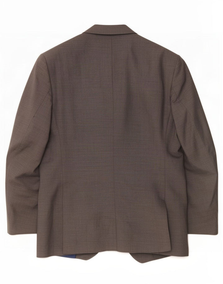 Marks & Spencer Męska marynarka o dopasowanym kroju, zapinana na 2 guziki, UK 46 XL, szara wełna