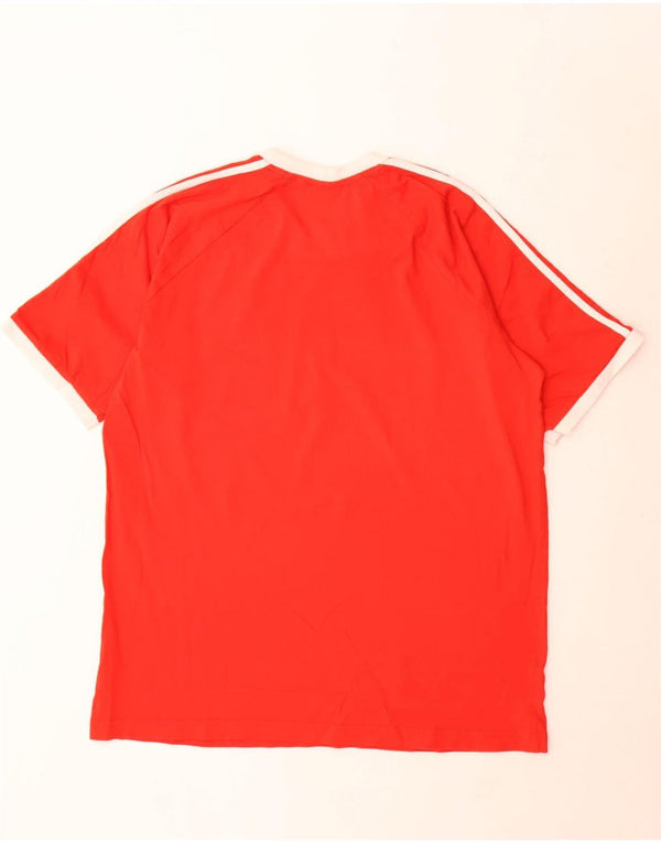 Adidas Męska Koszulka Top XL Czerwona Bawełna