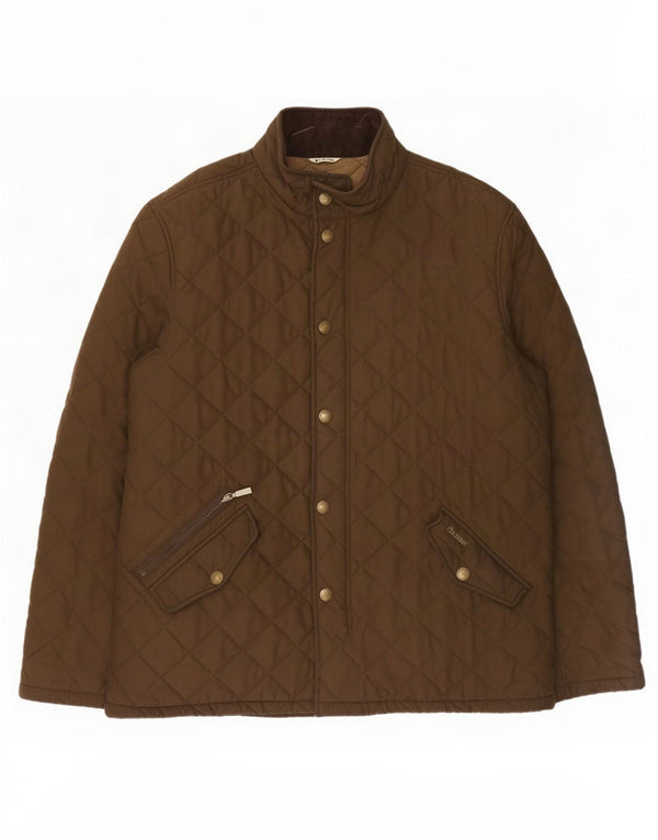 Barbour Mens Quilted Jacket UK 42 XL Brown