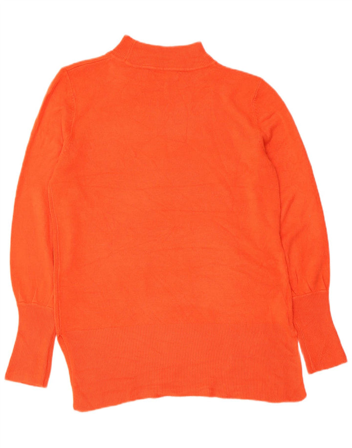 Marks & Spencer Damski sweter z golfem UK 14, średni pomarańczowy
