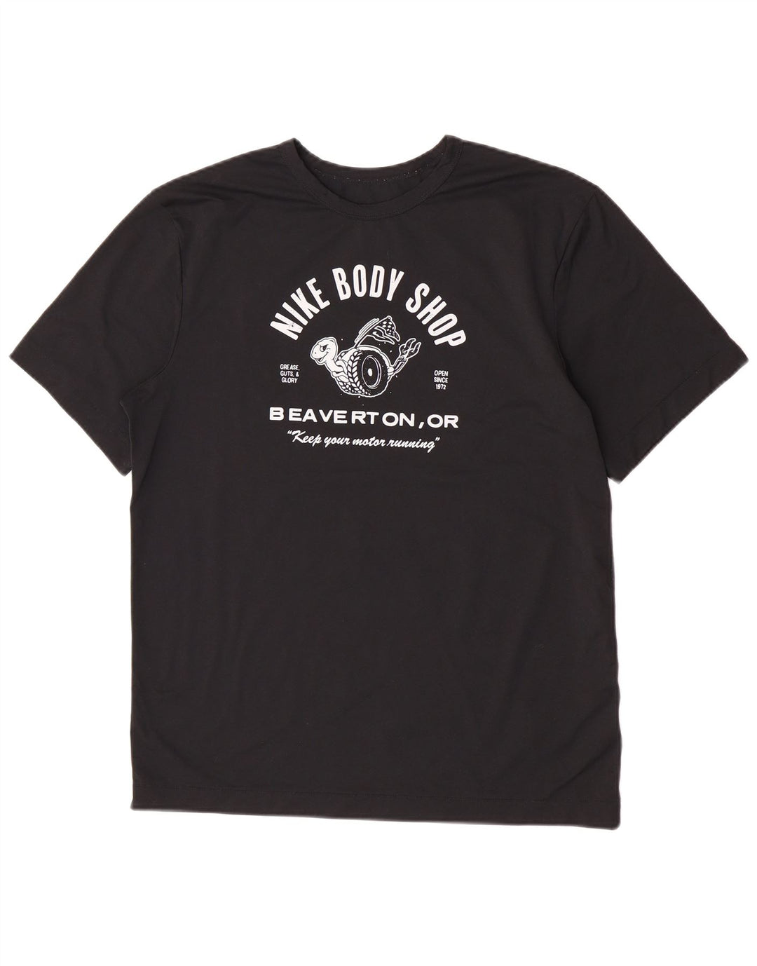 Męski T-shirt z grafiką Nike Dri Fit, średni czarny poliester