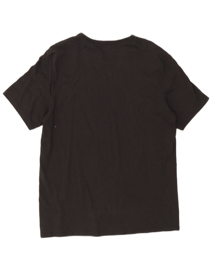 Męski T-shirt z grafiką Calvin Klein, duży, czarny