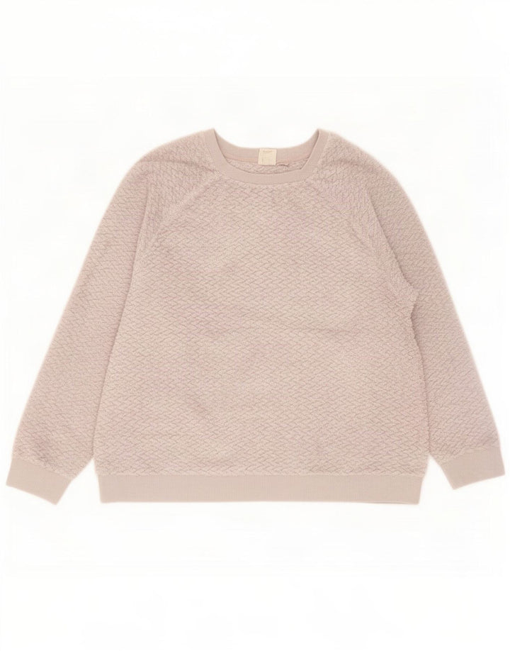 Damski sweter oversize z polaru John Lewis UK 14, średni szary poliester