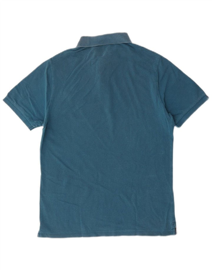 Męska koszulka polo Stone Island o dopasowanym kroju, średnioniebieska, bawełniana