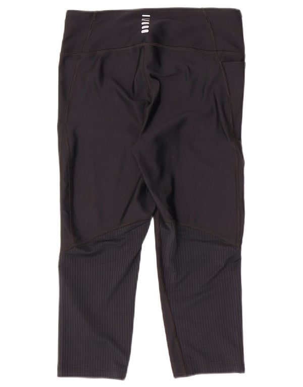 Damskie legginsy Capri Under Armour Heat Gear UK 12, średnie czarne, syntetyczne