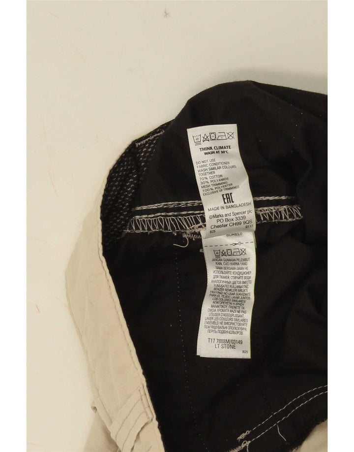 Męskie spodenki cargo Marks & Spencer W32, średnio beżowe, bawełniane