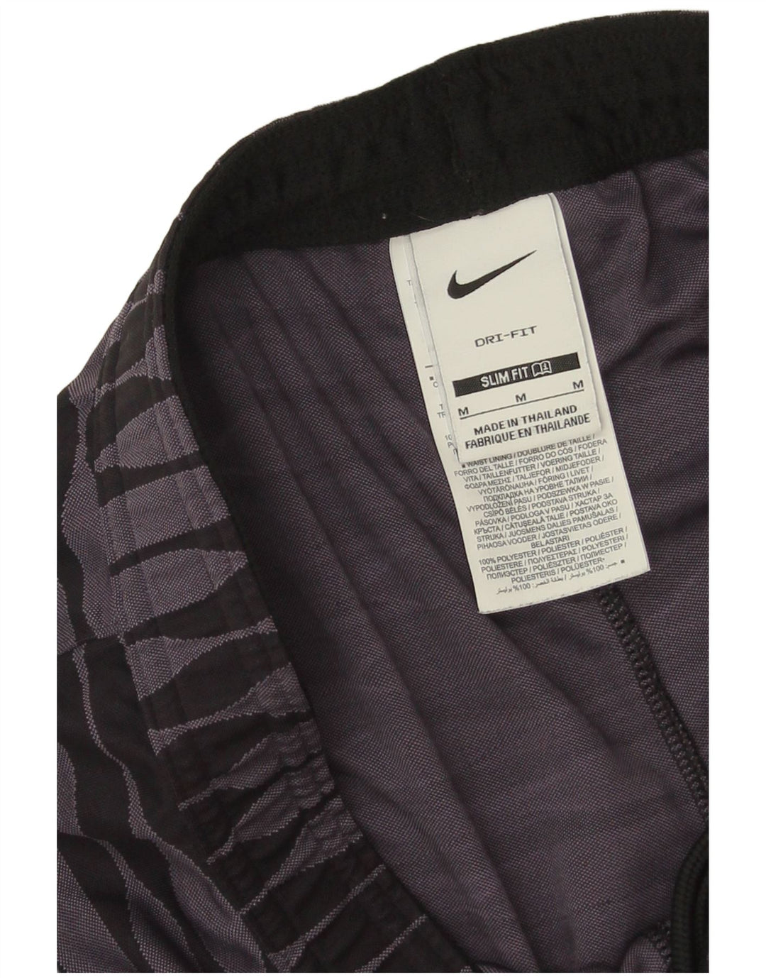 Męskie spodenki sportowe Nike Slim, średniofioletowy, geometryczny poliester