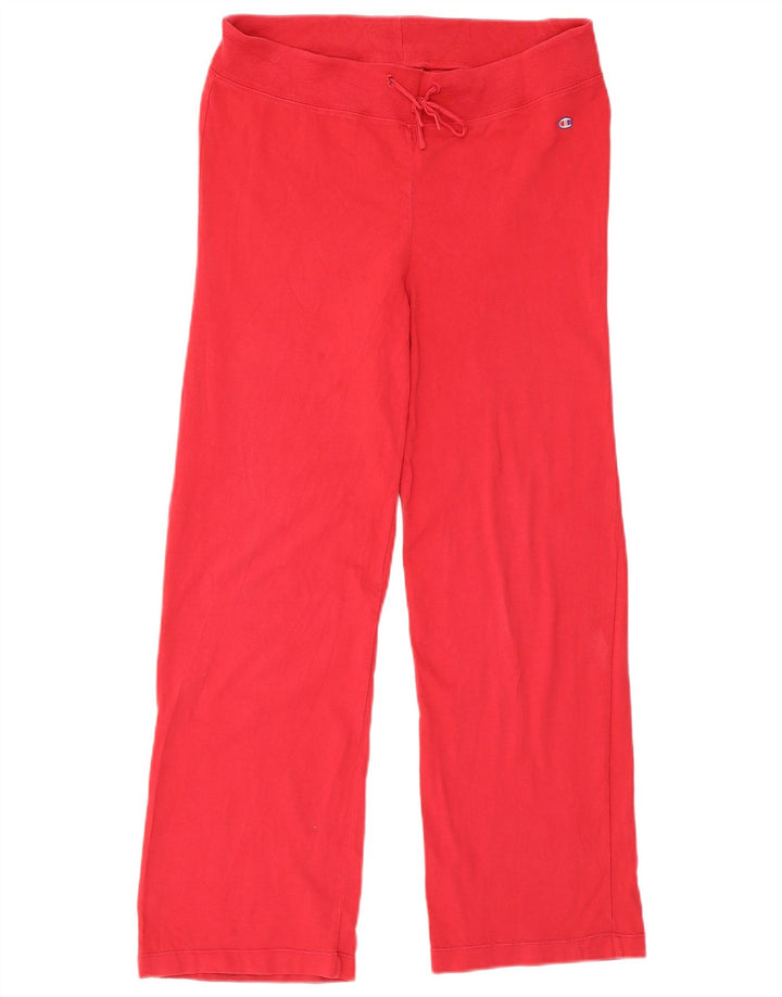 Damskie spodnie dresowe Champion, duże, czerwone, bawełniane