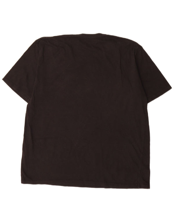 Hard Rock Cafe Męski T-shirt z grafiką Milan Top 2XL Czarna bawełna