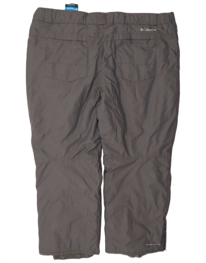 Męskie spodnie narciarskie Columbia 4XL Szary nylon