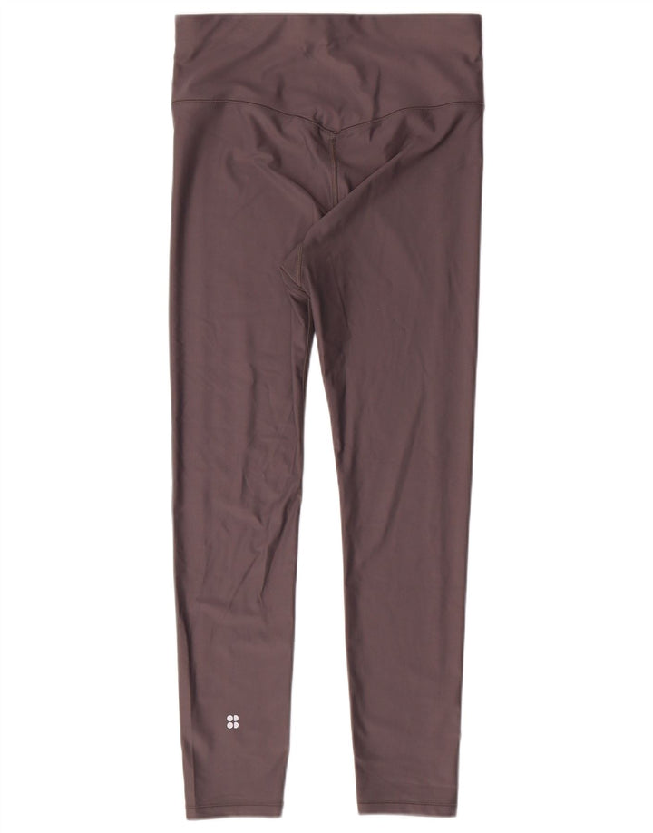 Legginsy damskie SWEATY BETTY London UK 12, średnioszary poliamid