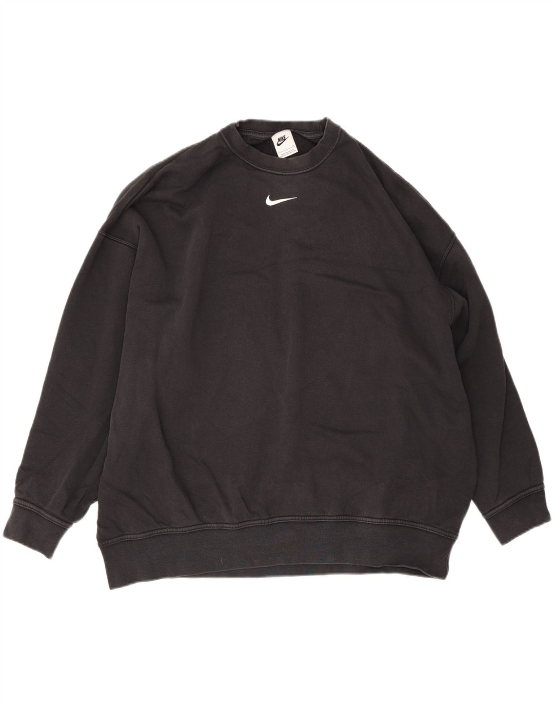 Męska bluza dresowa Nike o luźnym kroju, mała, czarna, bawełniana