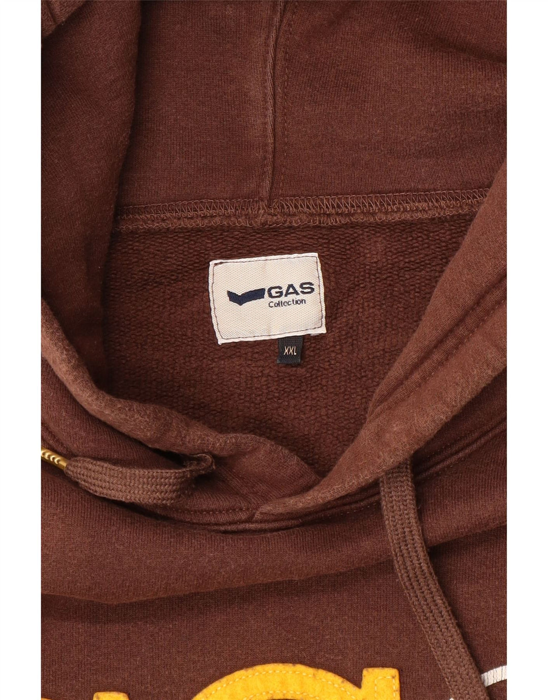 Męski sweter z kapturem Gas, 2XL, brązowy