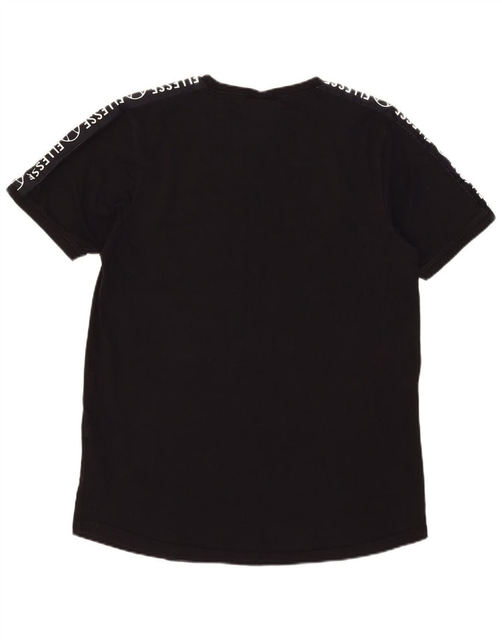 Męski T-shirt z grafiką Ellesse, duży, czarny