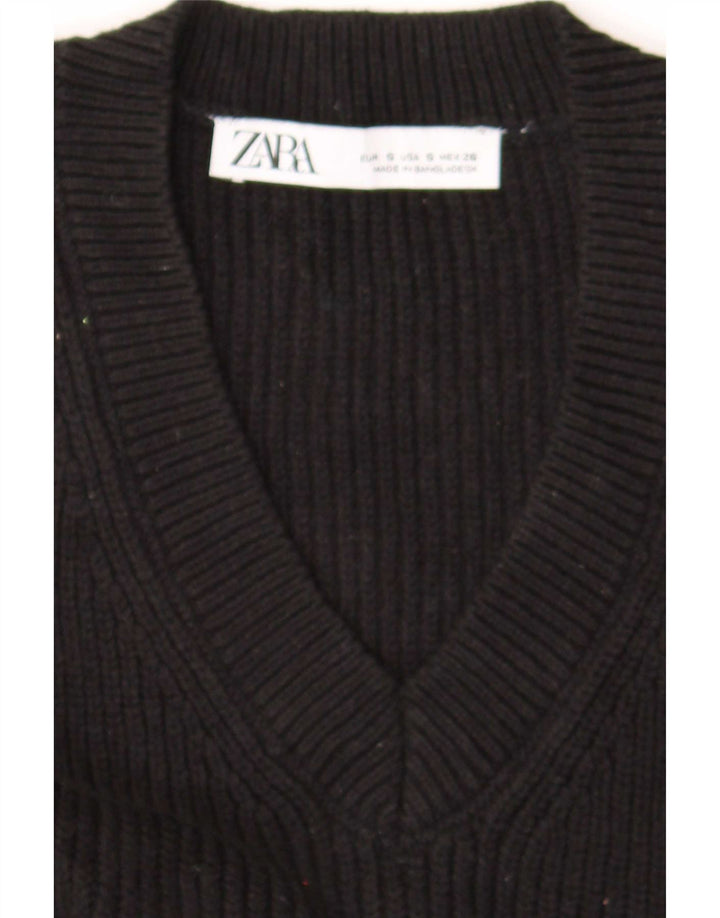 Damski podkoszulek Zara Crop Vest UK 10 Small Black