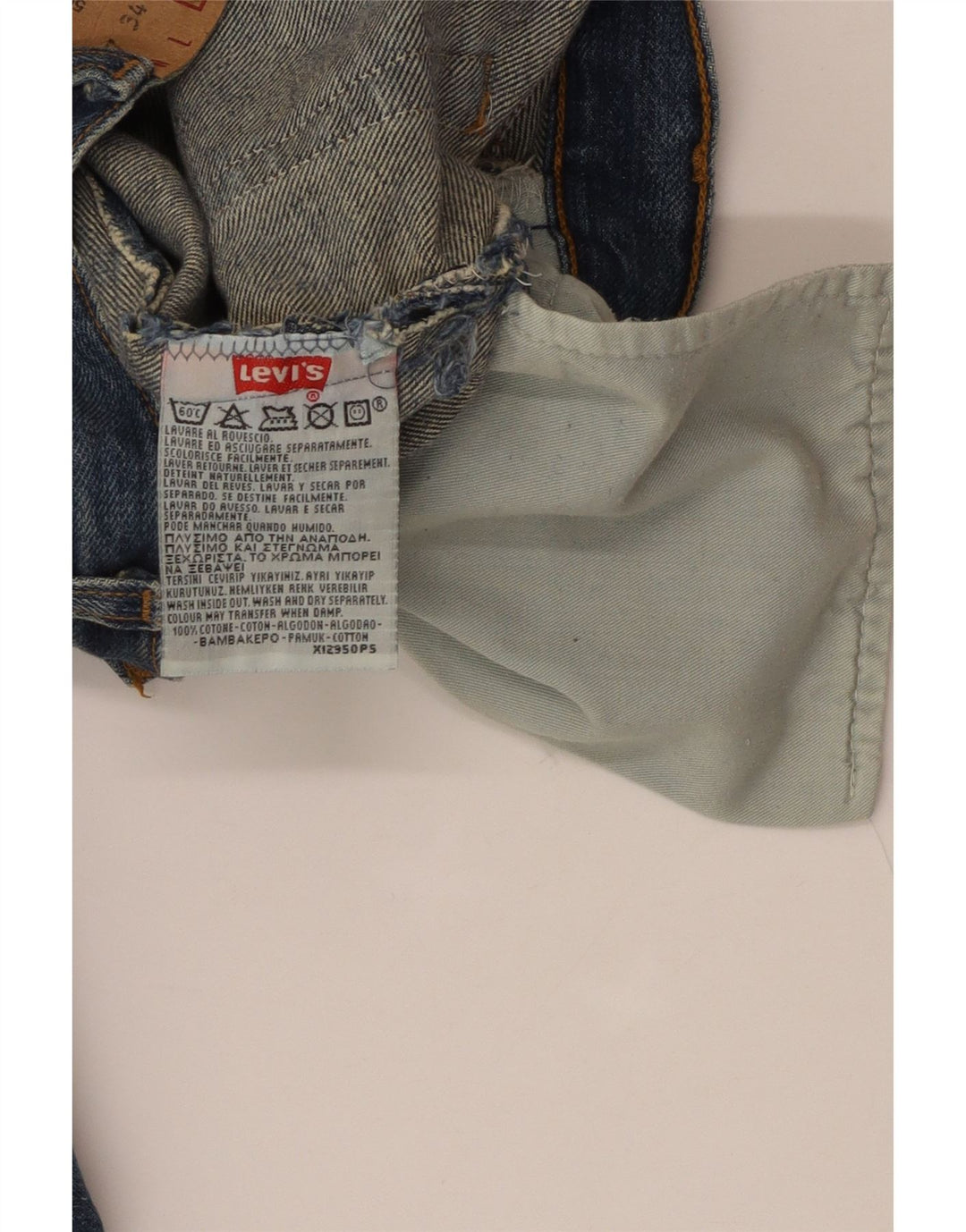 Damskie jeansy LEVI'S 501 Straight W37 L34 Niebieskie bawełniane