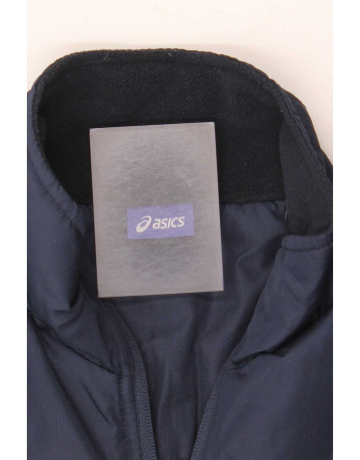 Męska kurtka wyściełana Asics UK 34 XS Granatowy poliester z blokami kolorów