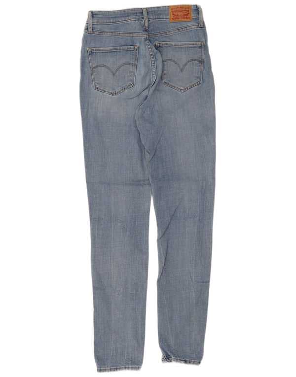 Damskie jeansy Levi's 721 z wysokim stanem W28 L30 Niebieska bawełna