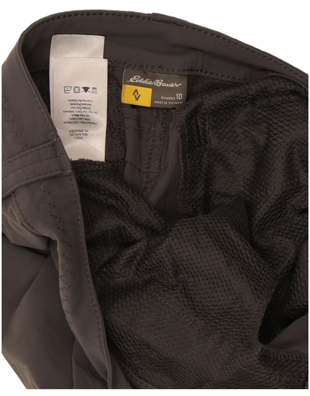 Damskie spodenki turystyczne Eddie Bauer US 10 Large W32, szary nylon