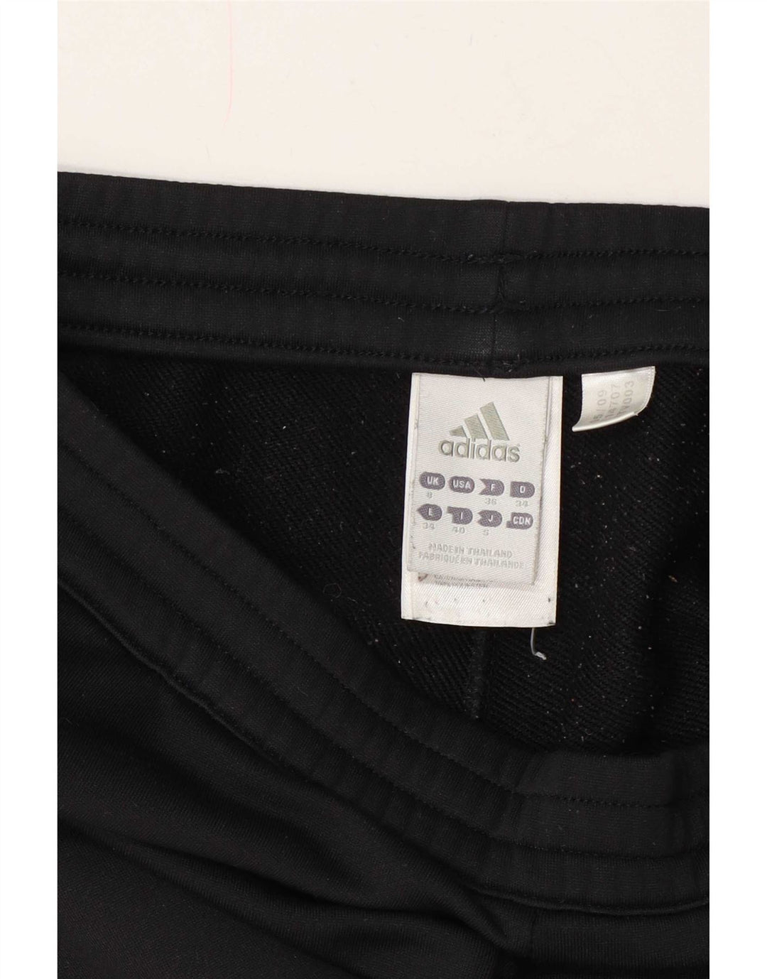 Damskie spodnie dresowe Adidas UK 8, małe, czarne, poliestrowe