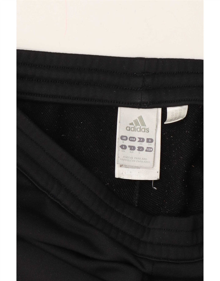 Damskie spodnie dresowe Adidas UK 8, małe, czarne, poliestrowe