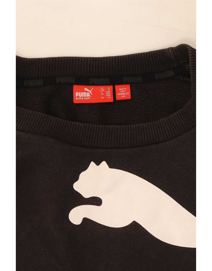 Męska bluza z grafiką Puma, średnia czarna