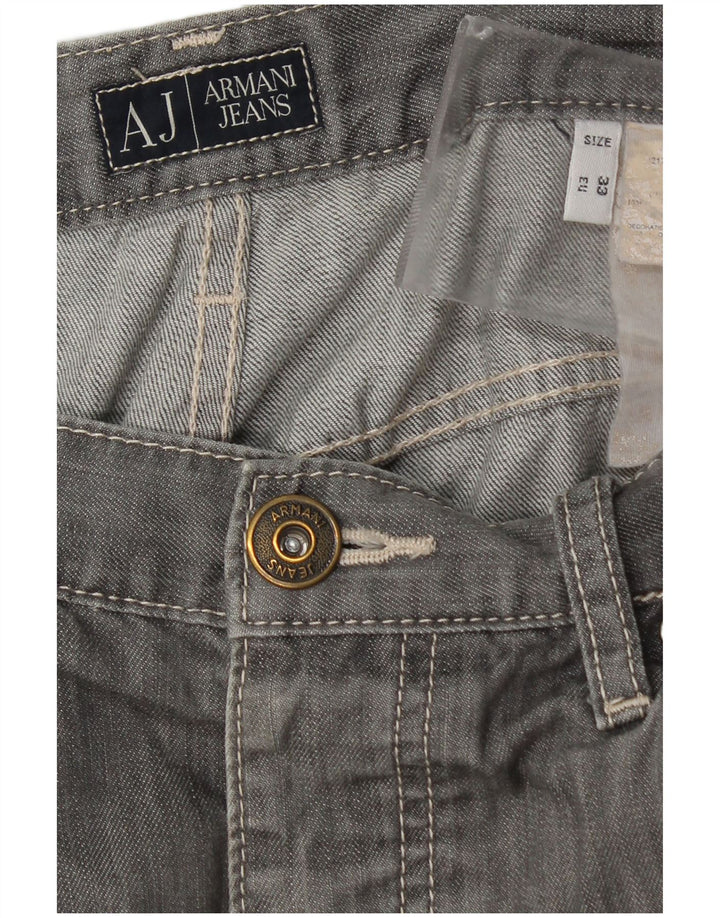 Męskie jeansy Armani W33 L27 szare