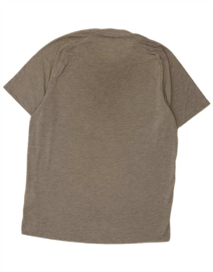 Adidas Męski T-shirt Climalite Top Średni Szary Poliester