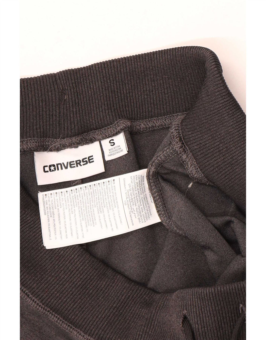 Damskie spodnie dresowe Converse Joggers UK 10 Small Szary poliester