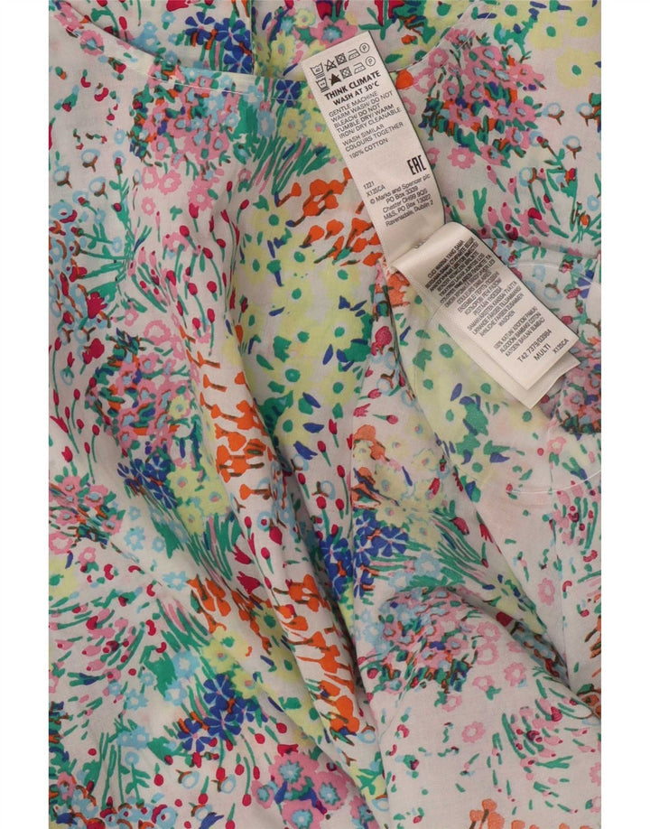 Marks & Spencer Damska sukienka maxi UK 14, duża, wielokolorowa w kwiaty