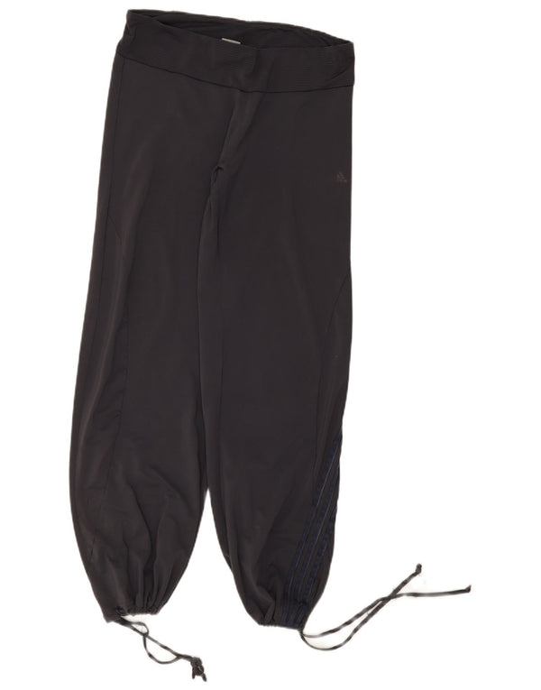 Damskie spodnie dresowe Adidas o swobodnym kroju Joggers UK 18 XL Szare sportowe
