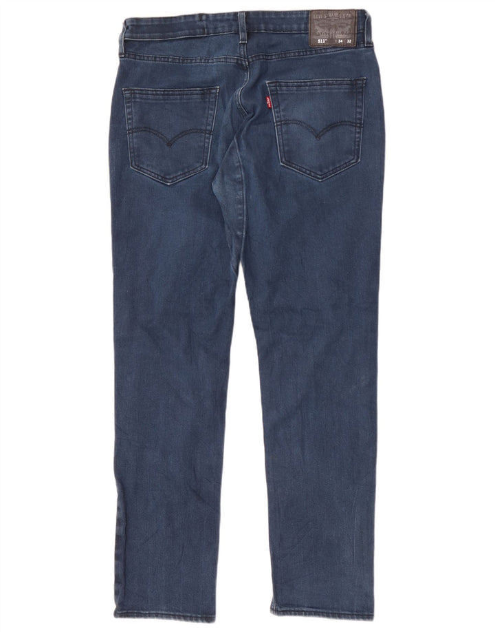 Męskie jeansy Levi's 511 Slim W34 L32 Niebieskie