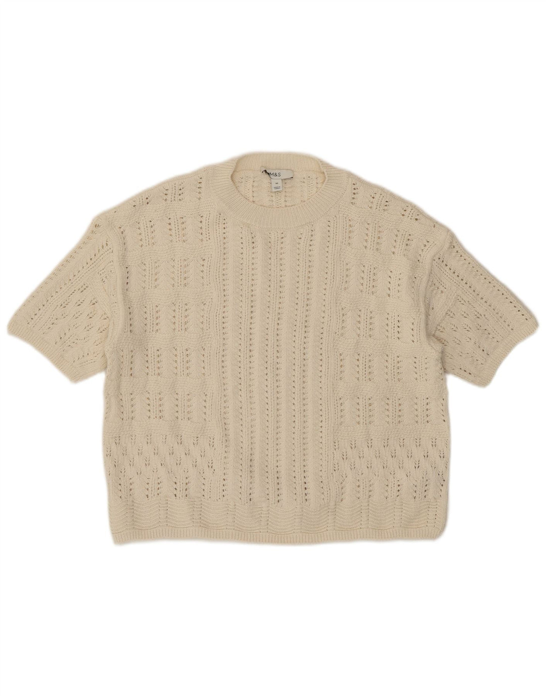 Marks & Spencer Damski sweter z okrągłym dekoltem UK 14 Medium Be