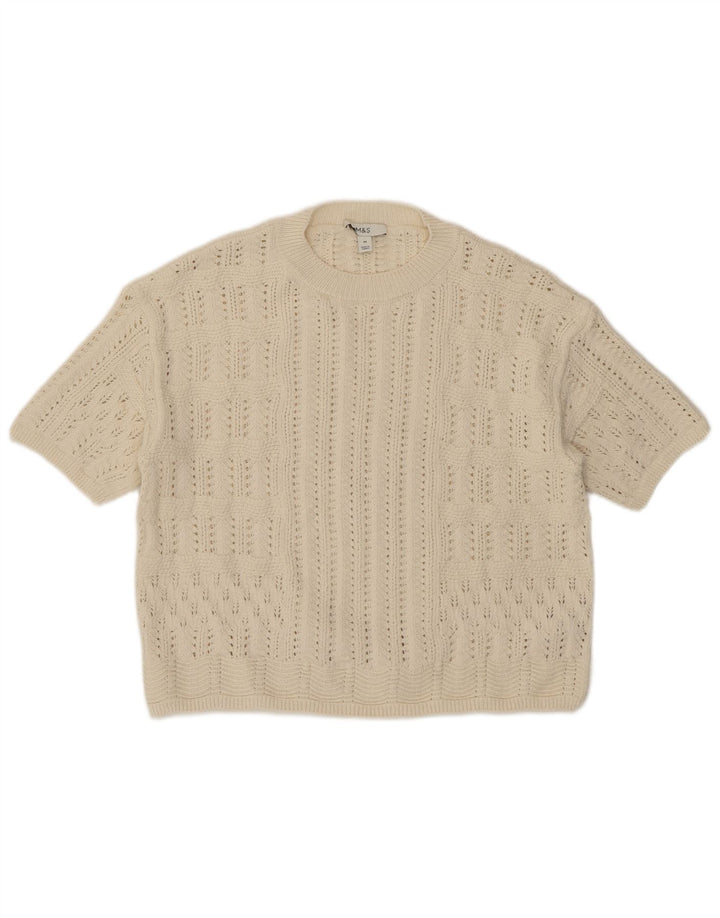 Marks & Spencer Damski sweter z okrągłym dekoltem UK 14 Medium Be