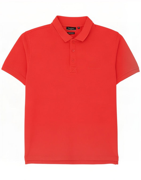 Męska koszulka polo Pierre Cardin 2XL czerwona bawełniana