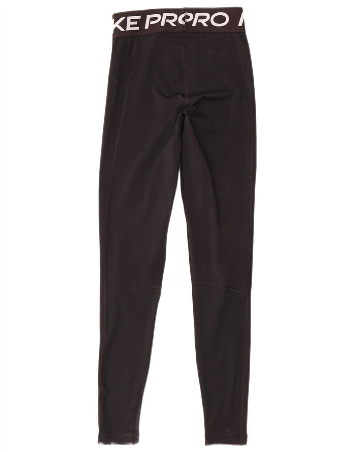 Damskie legginsy NIKE Dri Fit Graphic UK 6 XS w kolorze czarnym