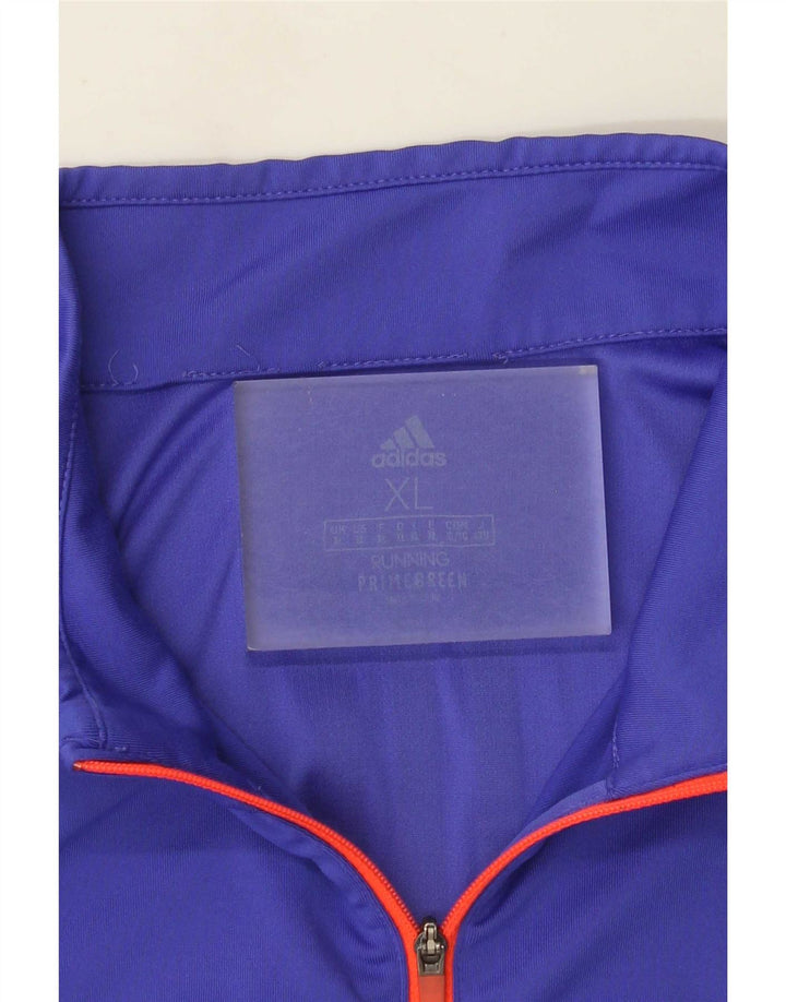 Adidas Męskie Aeroready Zip Neck Pullover Dres Top XL Fioletowy